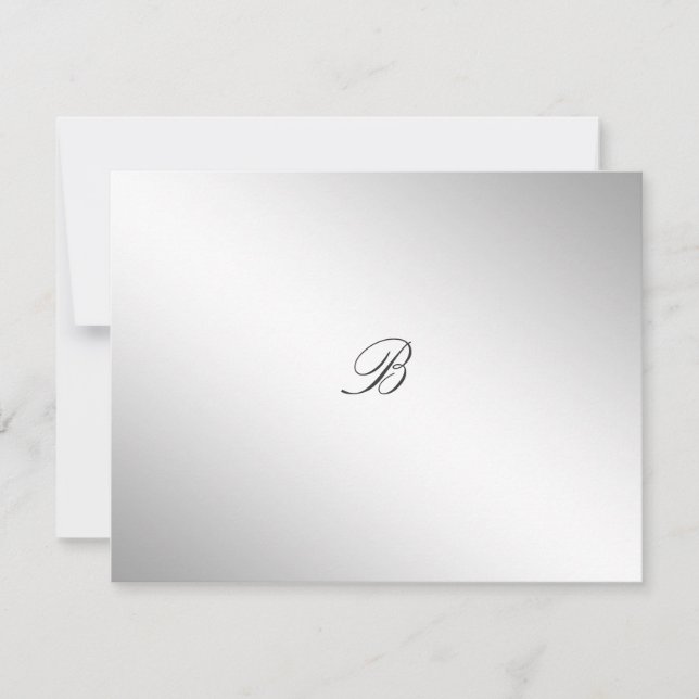 311-Silver Divine | Suggérer carte RSVP (Devant)