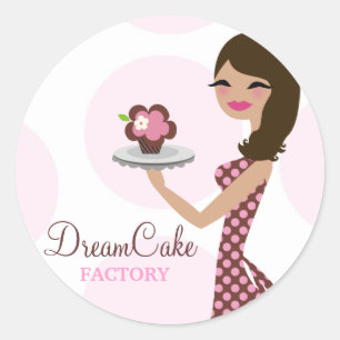 311 Sticker Carlie the Cupcake Cutie Brunette
