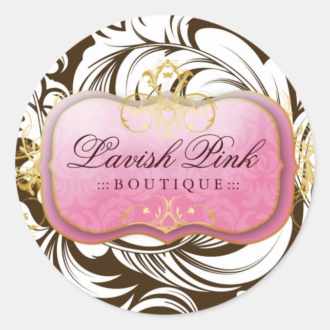 311 Stickers Brown Lavish Pink Plate (Devant)