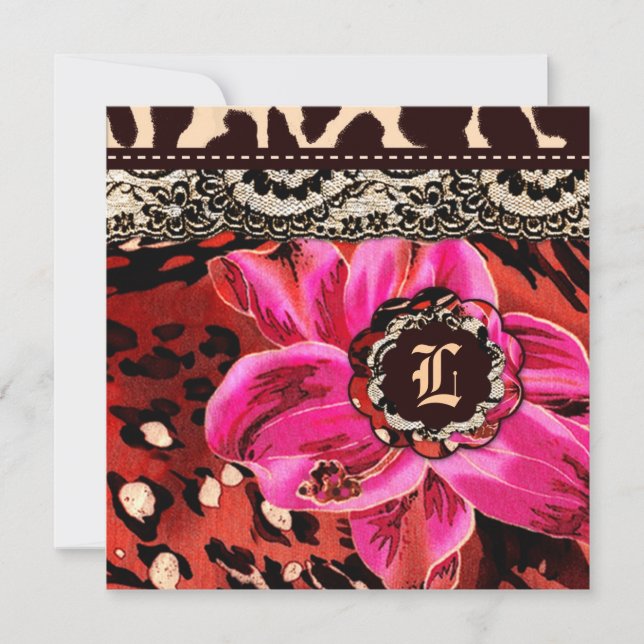 311 Wild Lily Pink Leopard Certificat cadeau (Devant)