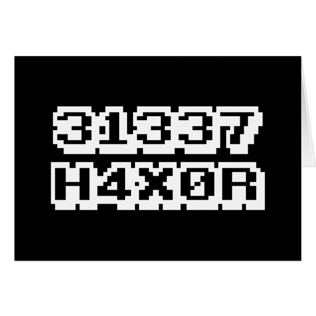 31337 H4X0R (Devant horizontal)