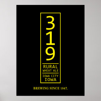 319 Poster de bière de blé rural