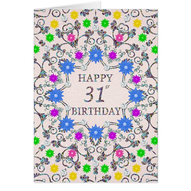 31e anniversaire Fleurs Abstraites (Devant)