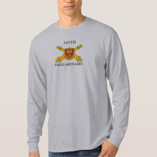 320TH T-SHIRT de l'ARTILLERIE de CAMPAGNE L/S