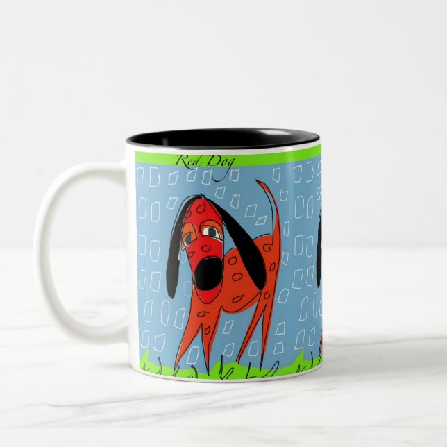325 ml. Mug - Chien rouge (Gauche)