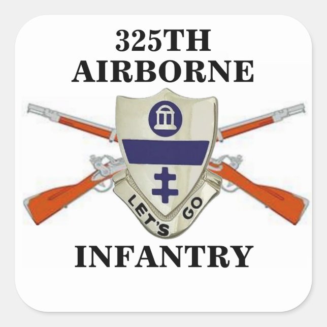 325TH AUTOCOLLANTS d'INFANTERIE AÉROPORTÉE (Devant)