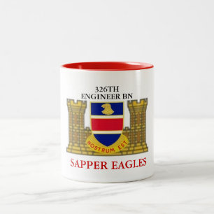 326TH TASSE d'EAGLES de SOLDAT DU GÉNIE de
