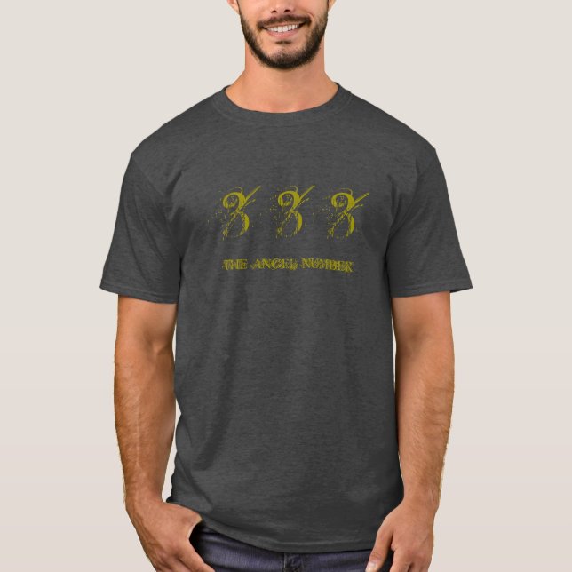 333 - Le NOMBRE d'ANGE, le T-shirt des hommes, (Devant)