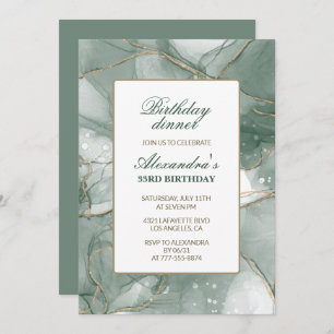 33e anniversaire Invitation Anniversaire Dîner Ver