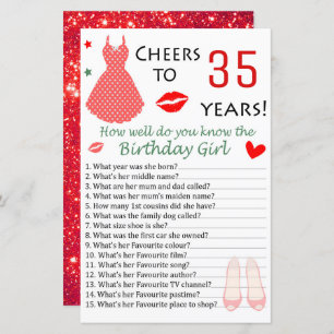 35e anniversaire Comment connaissez-vous bien l'an