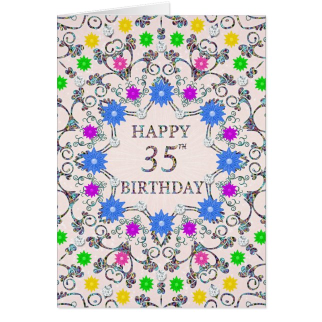 35e anniversaire Fleurs Abstraites (Devant)
