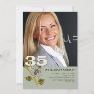 35e anniversaire Invitation photo