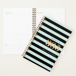 365 Planificateur quotidien Chic Gold, Mint et B