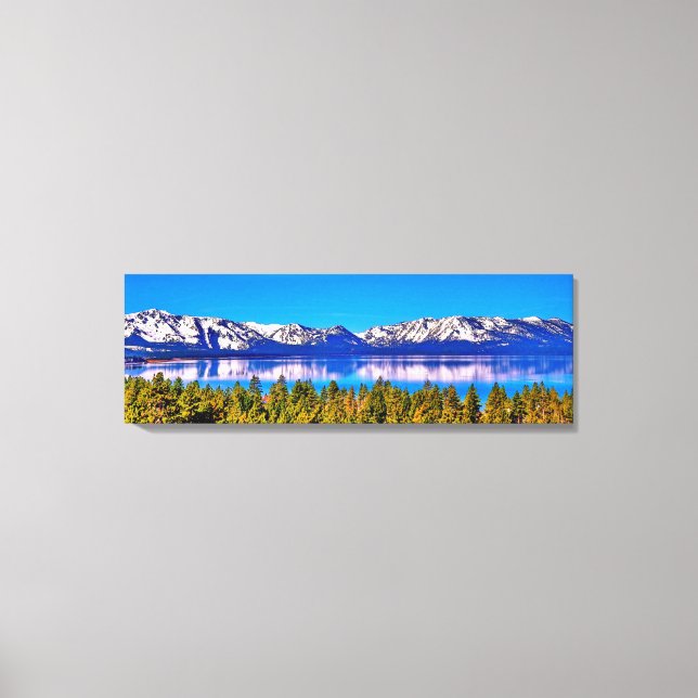 36 X 12 BELLE IMPRESSION SUR TOILE ENROBÉE DU LAC  (Recto)