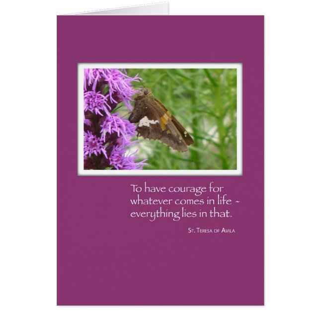 37798 Papillon Courage sur Flower (Devant)