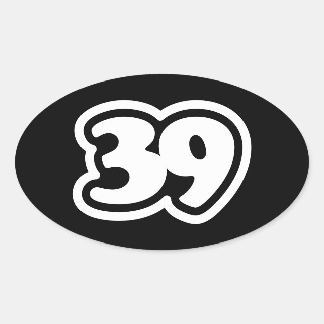 39 Sticker ovale Sankyu à l'argot japonais (Devant)