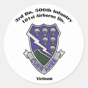 3-506th autocollants - Vietnam