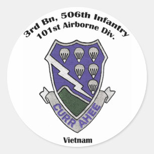 3-506th autocollants - Vietnam
