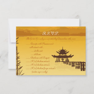 3,5 x 5 R.S.V.P Carte de réponse Couchage chaud