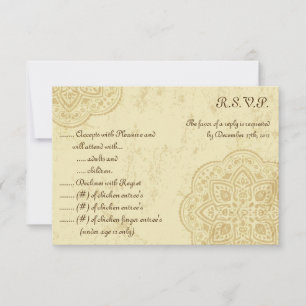 3.5x5 R.S.V.P Carte de réponse
