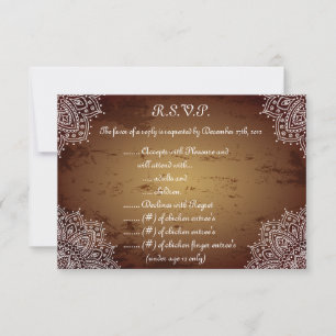 3,5x5 R.S.V.P Carte de réponse Proep Marocain Brow