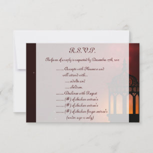 3,5x5 R.S.V.P Carte de réponse Proep Marocain Brow