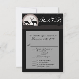 3,5x5 R.S.V.P. Chasseurs de cartes Lune Deer Buck 