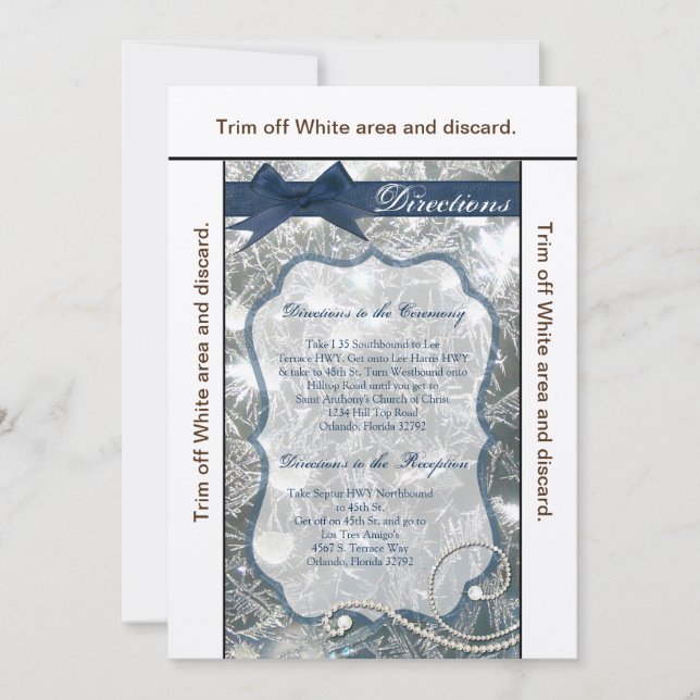 3.5x6 Carte de direction Glace criblée Glace hiver (Devant)