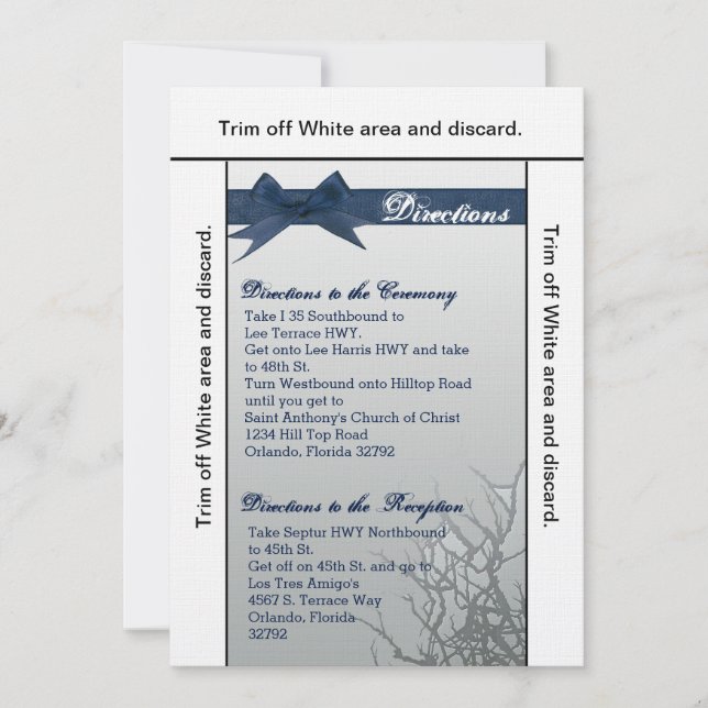 3.5x6 Carte de direction Verre dépoli miroir fissu (Devant)