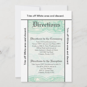 3.5x6 Direction Carte Pays Monnaie Dentelle Imprim