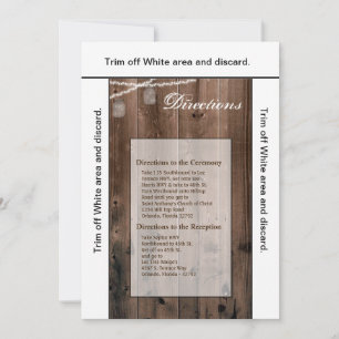 3.5x6 Directions Carte Mason Jar String Lights Gra