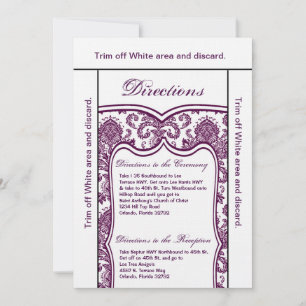 3.5x6 Directions Carte Plum Purple Damask