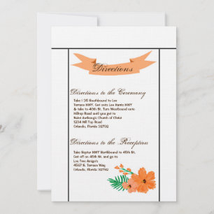 3,5x6 Directions Carte Printemps Hibiscus Flower H