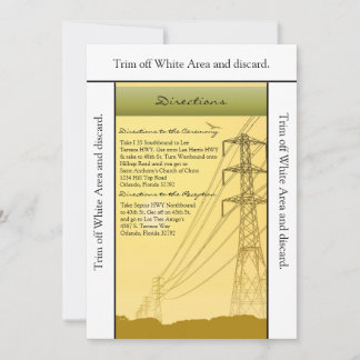 3,5x6 Directions Cartes Sunset Powerlines