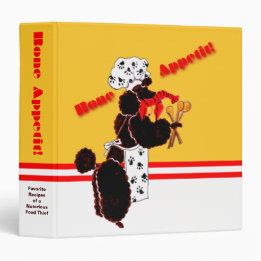 3,81 Cm Classeur de recette d'Appetit d'os