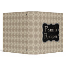 Classeur de recettes de famille de Jacquards class
