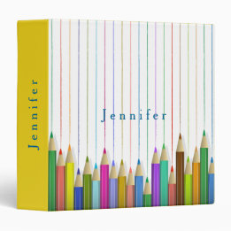 3,81 Cm Crayons de couleur personnalisés pour classeur Ret