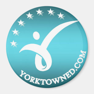 3" aimant rond - éducation de Yorktown