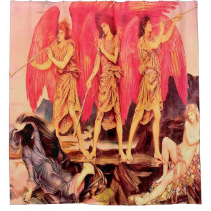 3 Angels Vintage rideau de douche