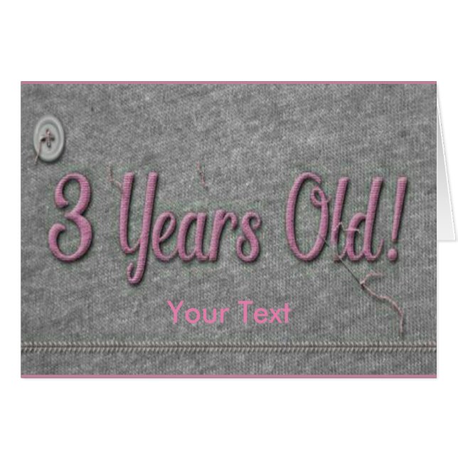 3 ans (Devant horizontal)