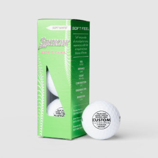 3 balles personnalisées Srixon Soft Feed Golf