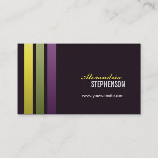 3 cartes de visite modernes simples de rayures