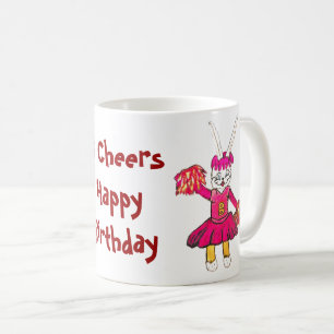 3 CHEERS HEUREUX BIRTHDAY mug