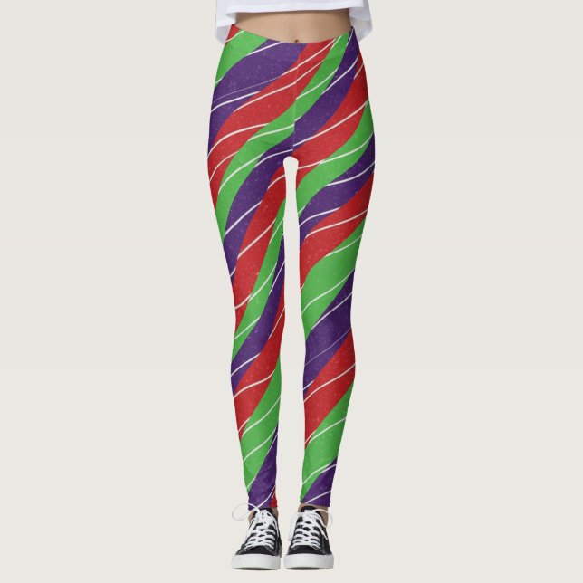3 Color Candy cane Leggings (Devant)