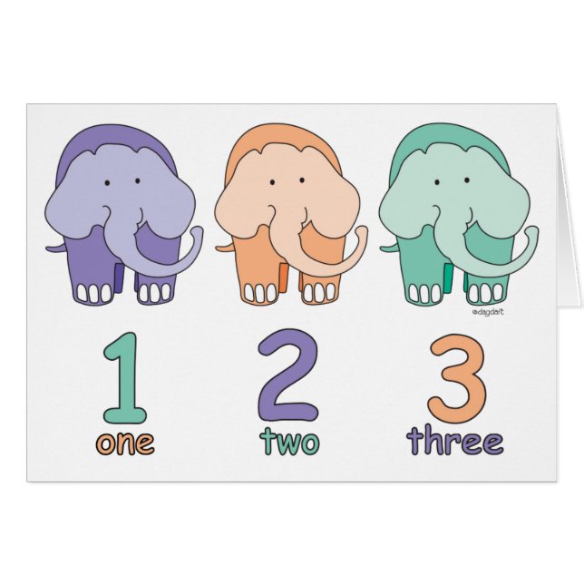3 Éléphants (Devant horizontal)