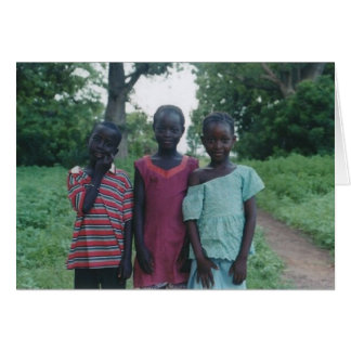 3 enfants de village de la Gambie