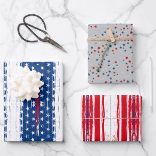 3 Feuilles de papier enveloppant Joli joli style a
