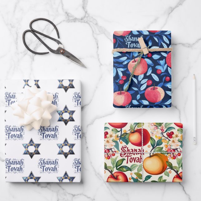 3 feuilles g shanah Tovah wrappi (Recto)