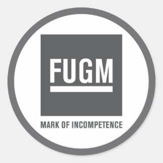 3" FUGM par Sticker SAB (Gris)