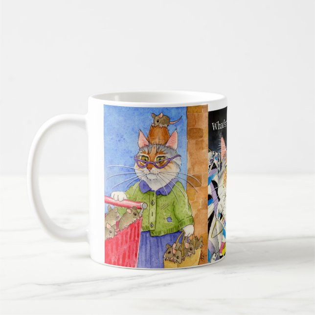 3 images tasse idiote, superbe-size de chat (Gauche)